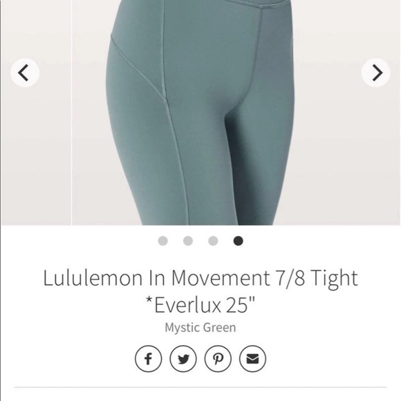 Lululemon In Movement 7/8 Tight *Everlux - Picture 12 of 12